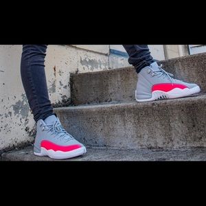 Pink and Gray retro Jordan 12
